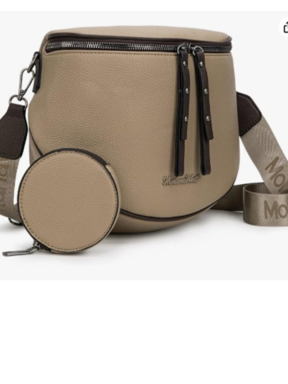 Crossbody Bag for Women, Large Bum Bag Purse Soft Vegan Leather Travel Fanny Pac